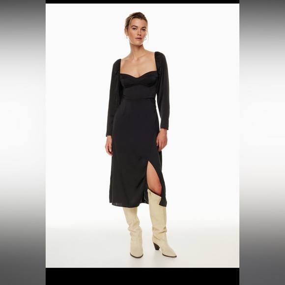 Green Wilfred Masquerade Dress, size 4, sold out! Wedding guest / fall dress - Picture 2 of 13